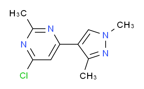 CAS No. 1707400-28-9, 4-Chloro-6-(1,3-dimethyl-1H-pyrazol-4-yl)-2-methylpyrimidine