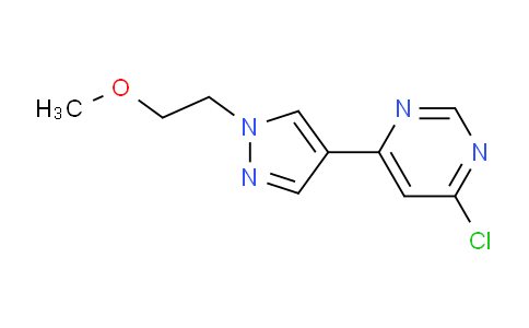 CAS No. 1713476-95-9, 4-Chloro-6-(1-(2-methoxyethyl)-1H-pyrazol-4-yl)pyrimidine
