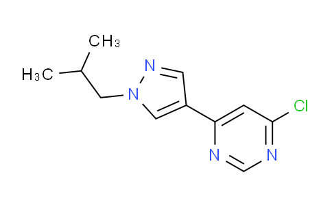 CAS No. 1708380-08-8, 4-Chloro-6-(1-isobutyl-1H-pyrazol-4-yl)pyrimidine