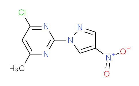 CAS No. 1429902-06-6, 4-Chloro-6-methyl-2-(4-nitro-1H-pyrazol-1-yl)pyrimidine