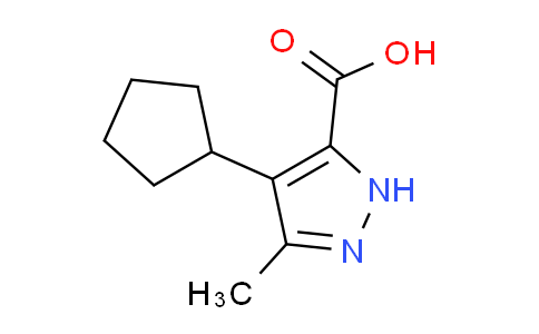 CAS No. 1496710-35-0, 4-Cyclopentyl-3-methyl-1H-pyrazole-5-carboxylic acid