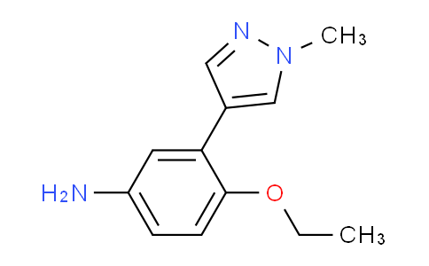 CAS No. 1351383-52-2, 4-Ethoxy-3-(1-methyl-1H-pyrazol-4-yl)aniline