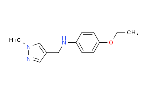 CAS No. 1006340-89-1, 4-Ethoxy-N-((1-methyl-1H-pyrazol-4-yl)methyl)aniline