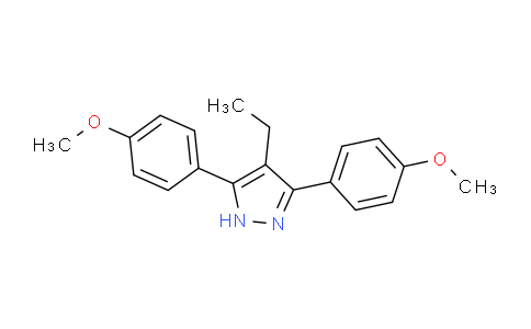 CAS No. 234093-23-3, 4-Ethyl-3,5-bis(4-methoxyphenyl)-1H-pyrazole
