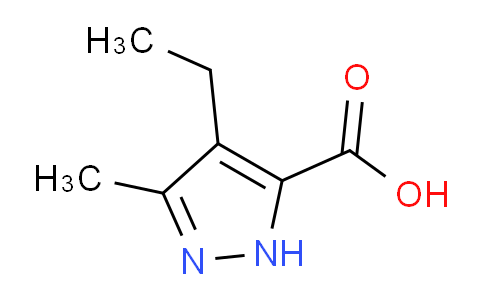 CAS No. 1477633-20-7, 4-Ethyl-3-methyl-1H-pyrazole-5-carboxylic acid