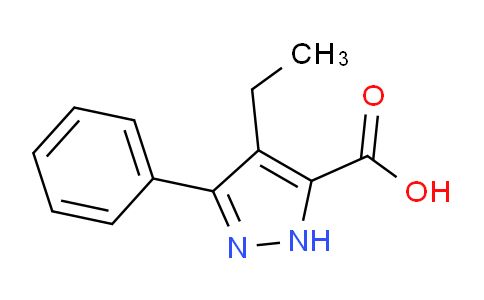 CAS No. 1282672-05-2, 4-Ethyl-3-phenyl-1H-pyrazole-5-carboxylic acid