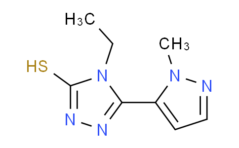 CAS No. 1005629-19-5, 4-Ethyl-5-(1-methyl-1H-pyrazol-5-yl)-4H-1,2,4-triazole-3-thiol