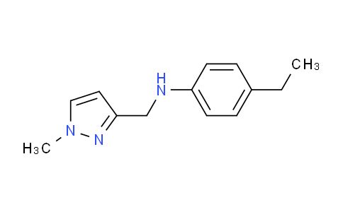CAS No. 1006450-01-6, 4-Ethyl-N-((1-methyl-1H-pyrazol-3-yl)methyl)aniline