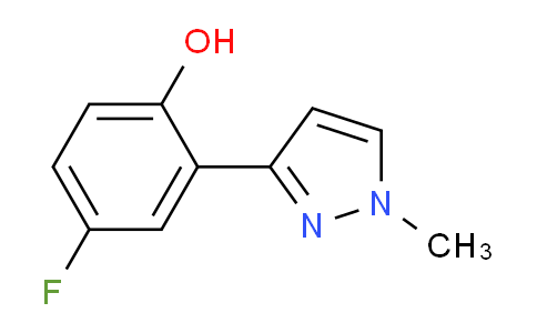 CAS No. 771485-94-0, 4-Fluoro-2-(1-methyl-1H-pyrazol-3-yl)phenol