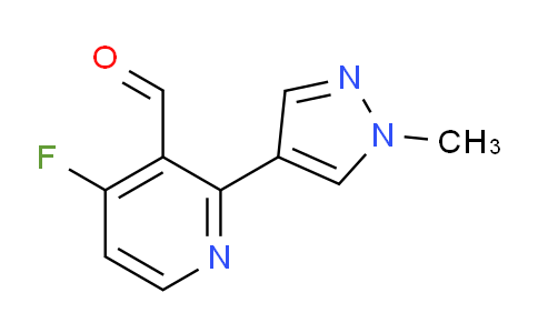 CAS No. 1956334-93-2, 4-Fluoro-2-(1-methyl-1H-pyrazol-4-yl)nicotinaldehyde