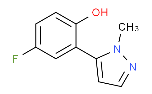 CAS No. 771483-74-0, 4-Fluoro-2-(1-methyl-1H-pyrazol-5-yl)phenol