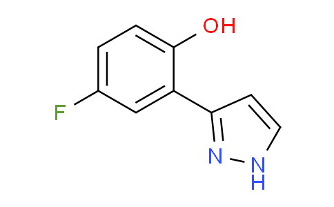 CAS No. 288401-64-9, 4-Fluoro-2-(1H-pyrazol-3-yl)phenol