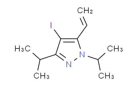 CAS No. 1956334-87-4, 4-Iodo-1,3-diisopropyl-5-vinyl-1H-pyrazole