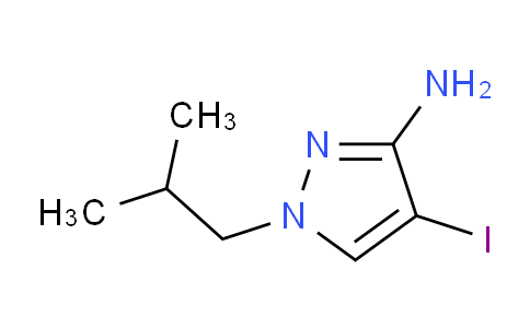 CAS No. 1354706-80-1, 4-Iodo-1-isobutyl-1H-pyrazol-3-amine