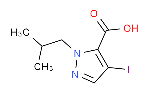 CAS No. 1354704-22-5, 4-Iodo-1-isobutyl-1H-pyrazole-5-carboxylic acid