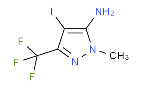 CAS No. 1443278-73-6, 4-Iodo-1-methyl-3-(trifluoromethyl)-1H-pyrazol-5-amine