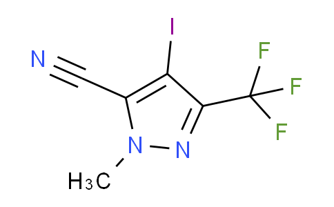 CAS No. 1354705-48-8, 4-Iodo-1-methyl-3-(trifluoromethyl)-1H-pyrazole-5-carbonitrile