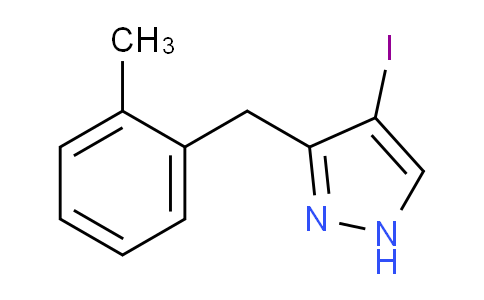 CAS No. 1260838-10-5, 4-Iodo-3-(2-methylbenzyl)-1H-pyrazole