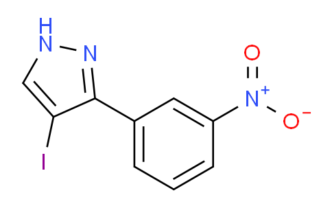 CAS No. 1206835-70-2, 4-Iodo-3-(3-nitrophenyl)-1H-pyrazole