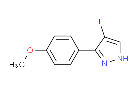 CAS No. 1710302-23-0, 4-Iodo-3-(4-methoxyphenyl)-1H-pyrazole
