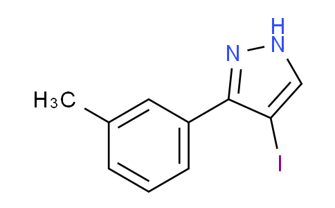 CAS No. 1341316-97-9, 4-Iodo-3-(m-tolyl)-1H-pyrazole