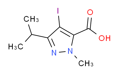 CAS No. 1354703-77-7, 4-Iodo-3-isopropyl-1-methyl-1H-pyrazole-5-carboxylic acid