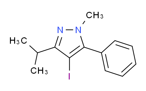 CAS No. 1956325-67-9, 4-Iodo-3-isopropyl-1-methyl-5-phenyl-1H-pyrazole