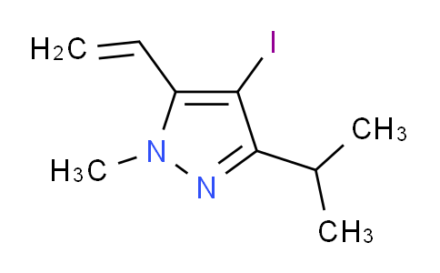 CAS No. 1956366-28-1, 4-Iodo-3-isopropyl-1-methyl-5-vinyl-1H-pyrazole