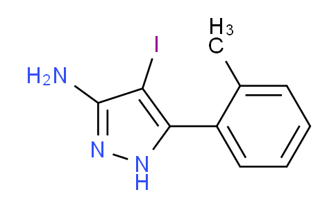 CAS No. 501100-30-7, 4-Iodo-5-(o-tolyl)-1H-pyrazol-3-amine