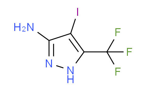 CAS No. 1304093-39-7, 4-Iodo-5-(trifluoromethyl)-1H-pyrazol-3-amine