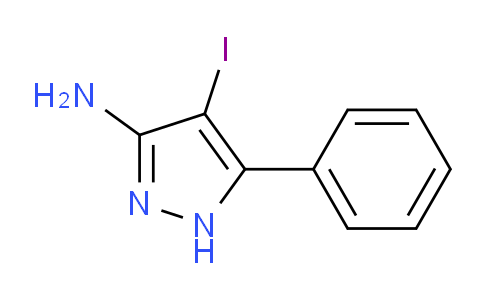 CAS No. 183536-69-8, 4-Iodo-5-phenyl-1H-pyrazol-3-amine