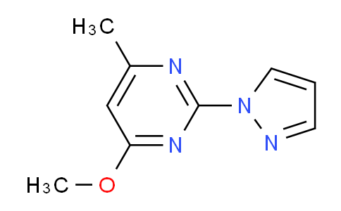 CAS No. 114833-96-4, 4-Methoxy-6-methyl-2-(1H-pyrazol-1-yl)pyrimidine