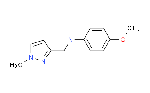 CAS No. 1006449-92-8, 4-Methoxy-N-((1-methyl-1H-pyrazol-3-yl)methyl)aniline