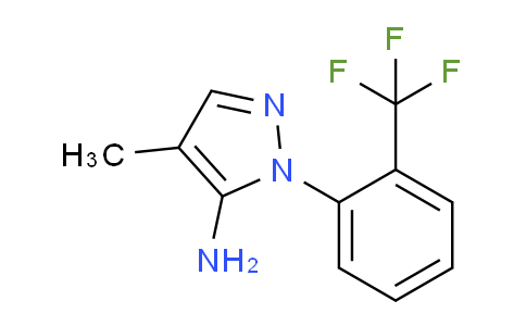 CAS No. 1349988-70-0, 4-Methyl-1-(2-(trifluoromethyl)phenyl)-1H-pyrazol-5-amine
