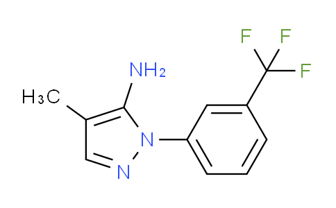 CAS No. 1349988-68-6, 4-Methyl-1-(3-(trifluoromethyl)phenyl)-1H-pyrazol-5-amine