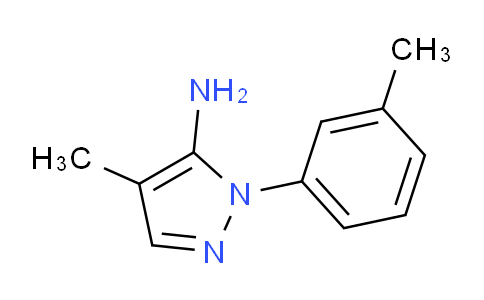 CAS No. 1448854-84-9, 4-Methyl-1-(m-tolyl)-1H-pyrazol-5-amine