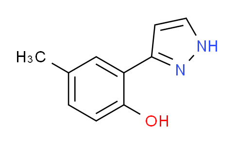 CAS No. 57148-86-4, 4-Methyl-2-(1H-pyrazol-3-yl)phenol