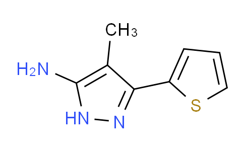 CAS No. 130599-39-2, 4-Methyl-3-(thiophen-2-yl)-1H-pyrazol-5-amine