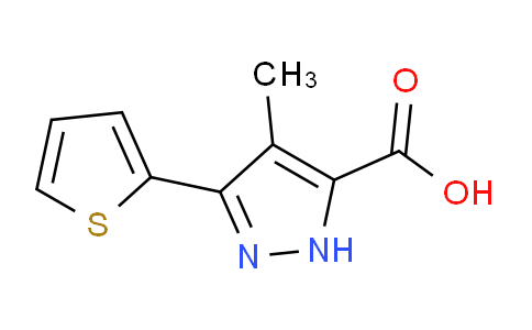 CAS No. 890621-27-9, 4-Methyl-3-(thiophen-2-yl)-1H-pyrazole-5-carboxylic acid