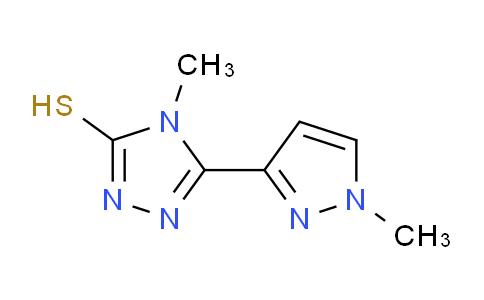 CAS No. 1004020-58-9, 4-Methyl-5-(1-methyl-1H-pyrazol-3-yl)-4H-1,2,4-triazole-3-thiol