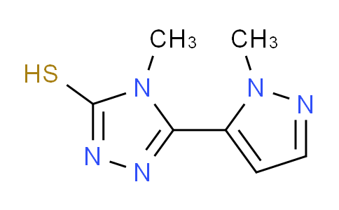 CAS No. 914096-56-3, 4-Methyl-5-(1-methyl-1H-pyrazol-5-yl)-4H-1,2,4-triazole-3-thiol
