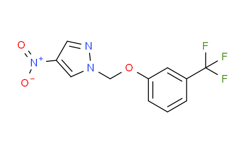CAS No. 1003993-37-0, 4-Nitro-1-((3-(trifluoromethyl)phenoxy)methyl)-1H-pyrazole