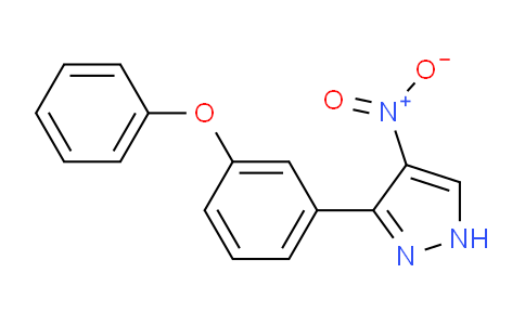 CAS No. 1713667-85-6, 4-Nitro-3-(3-phenoxyphenyl)-1H-pyrazole