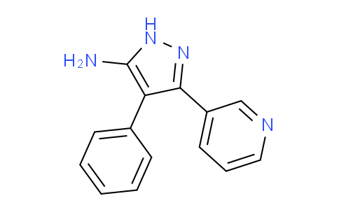 CAS No. 148611-85-2, 4-Phenyl-3-(pyridin-3-yl)-1H-pyrazol-5-amine