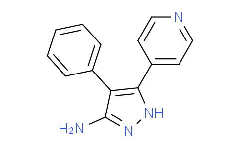 CAS No. 148611-84-1, 4-Phenyl-5-(pyridin-4-yl)-1H-pyrazol-3-amine