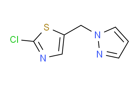 CAS No. 453557-78-3, 5-((1H-Pyrazol-1-yl)methyl)-2-chlorothiazole