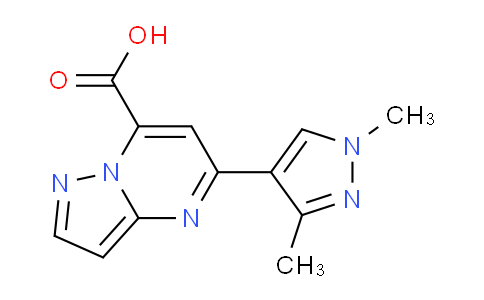 CAS No. 1174849-53-6, 5-(1,3-Dimethyl-1H-pyrazol-4-yl)pyrazolo[1,5-a]pyrimidine-7-carboxylic acid
