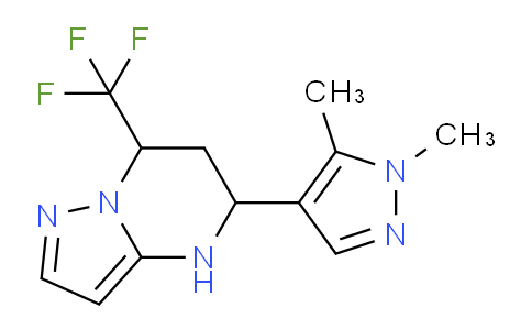 CAS No. 1006356-62-2, 5-(1,5-Dimethyl-1H-pyrazol-4-yl)-7-(trifluoromethyl)-4,5,6,7-tetrahydropyrazolo[1,5-a]pyrimidine
