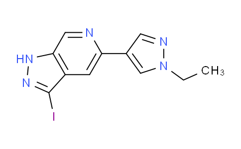 CAS No. 1956379-98-8, 5-(1-Ethyl-1H-pyrazol-4-yl)-3-iodo-1H-pyrazolo[3,4-c]pyridine