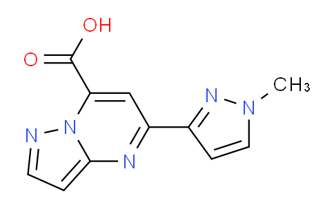 CAS No. 1443279-45-5, 5-(1-Methyl-1H-pyrazol-3-yl)pyrazolo[1,5-a]pyrimidine-7-carboxylic acid
